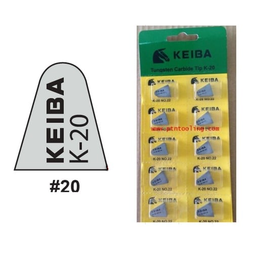 SKI - สกี จำหน่ายสินค้าหลากหลาย และคุณภาพดี | KEIBA มีดเล็บ K20 #20 (10เม็ด/แผง)